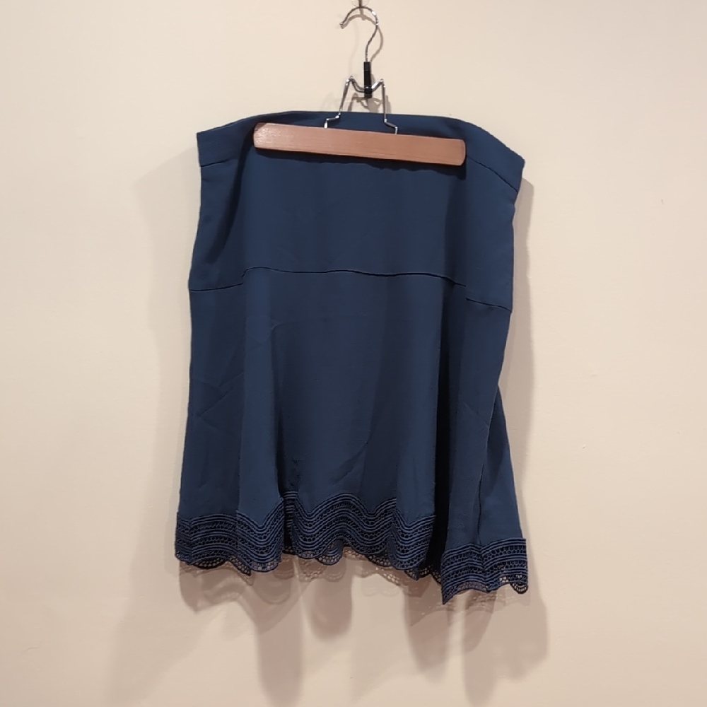 Ann Taylor Dusty Blue Skirt